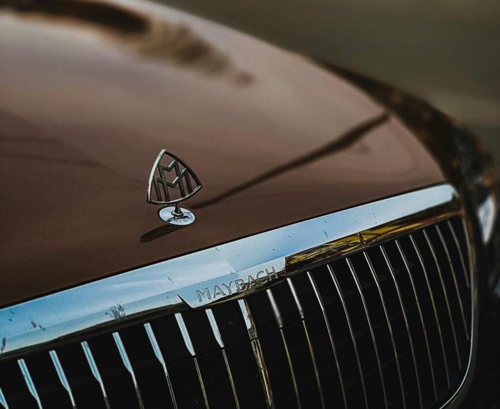 braune-motorhaube-maybach-emblem