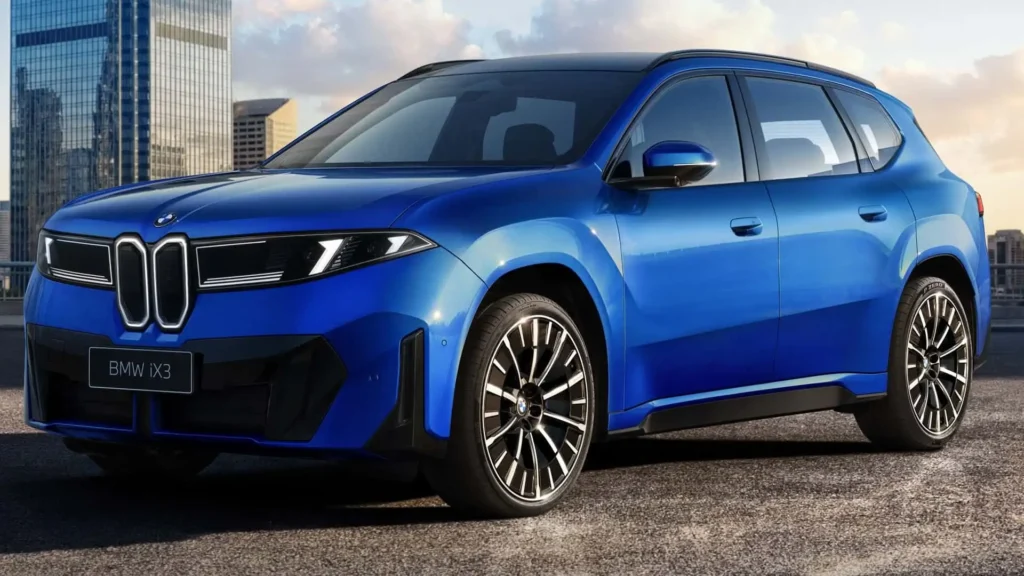 blauer-bmw-ix3-frontansicht-seite